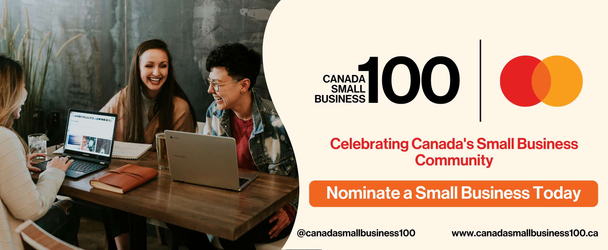 Canada Small Business 100 - Nominate Now Banner